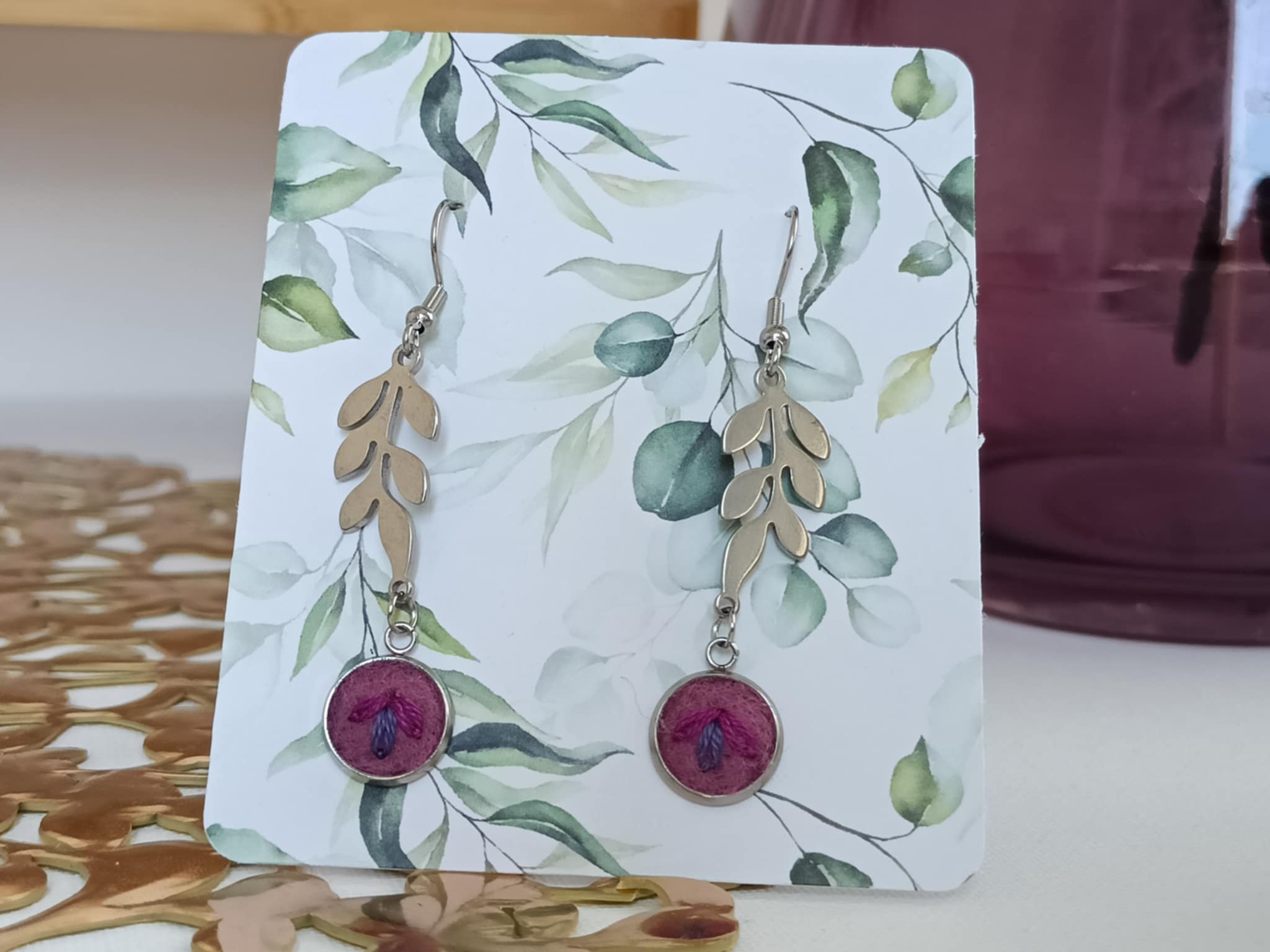 Boucles d'oreilles "Rêve de Glycine"