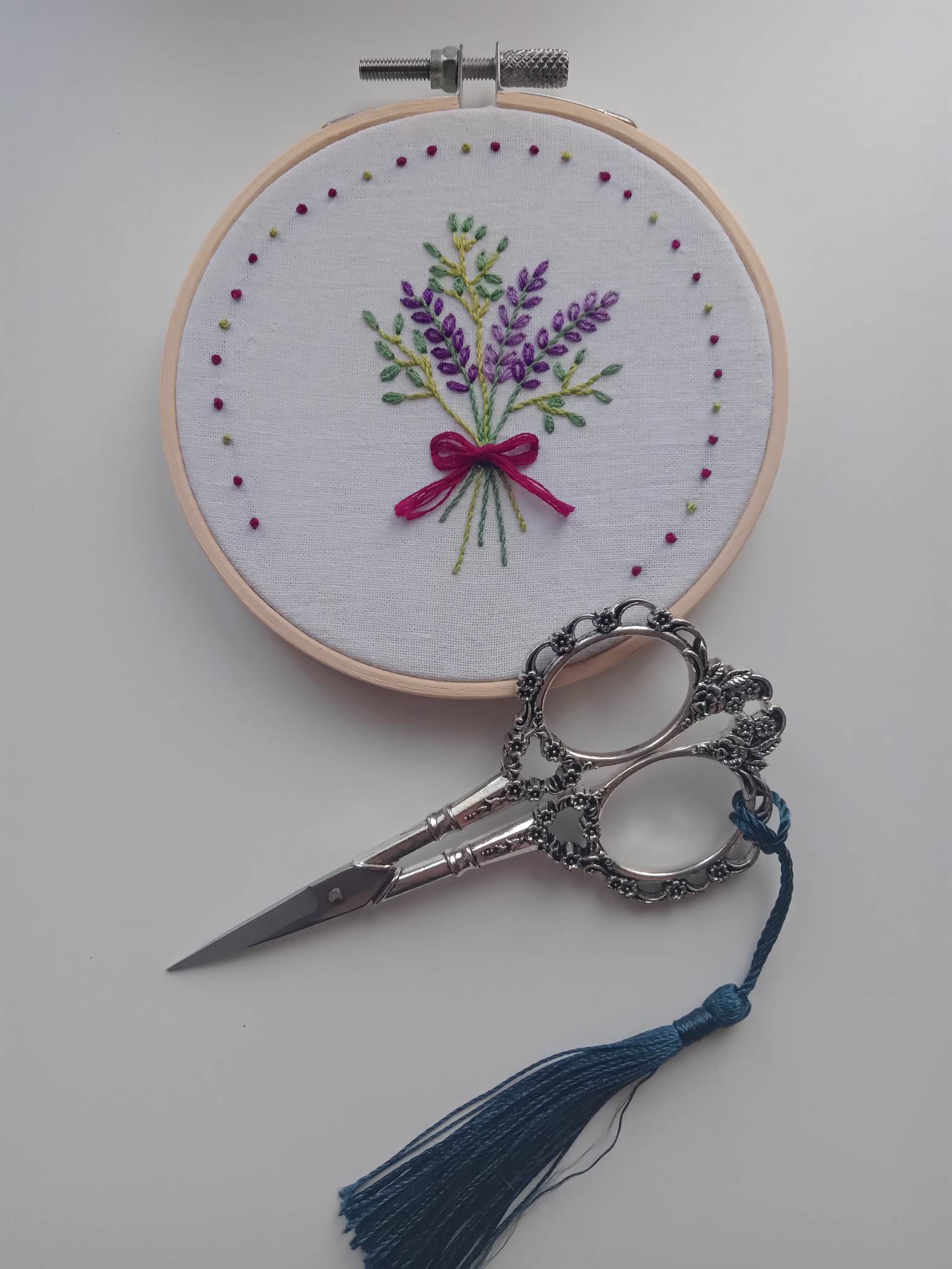 KIT de Broderie : Mon bouquet de lavande