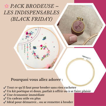 🌸 Pack Brodeuse – Les Indispensables (Black Friday)
