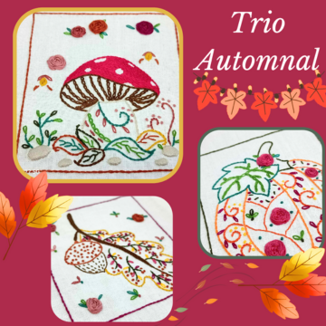 KIT Broderie : Trio Automnal