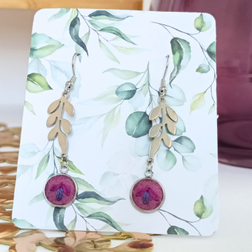 Boucles d'oreilles "Rêve de Glycine"