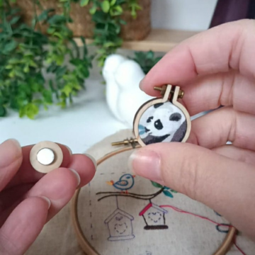 Aimant d'aiguilles - Panda