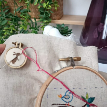 Aimant d'aiguilles - Lapin