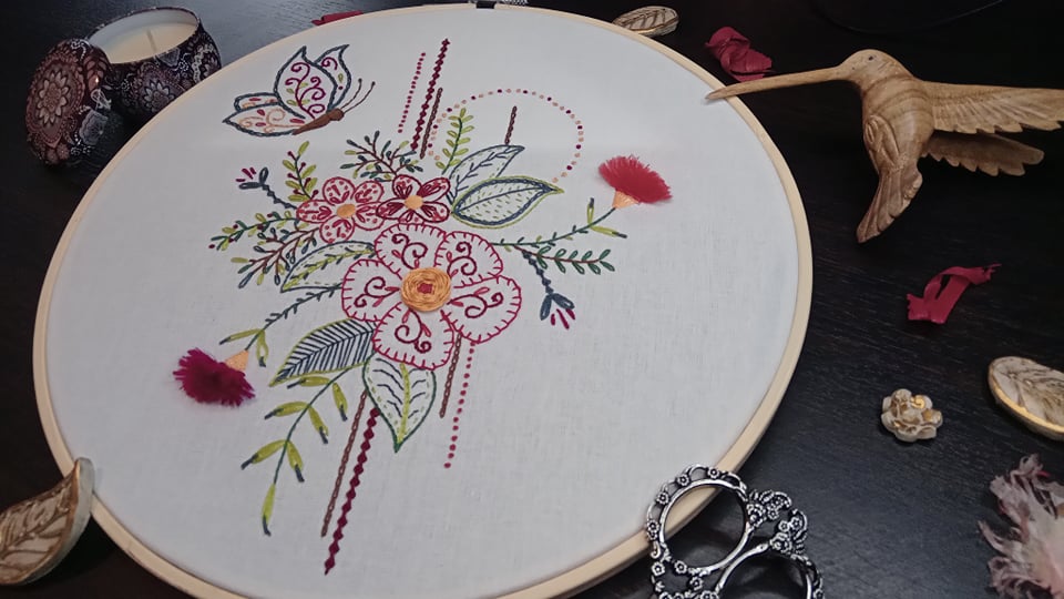 KIT Broderie : SAL Bouquet de printemps