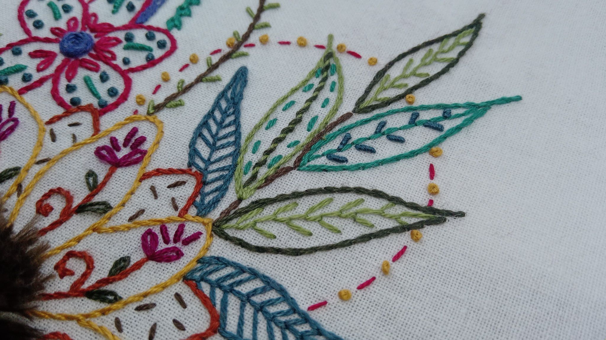 KIT Broderie : SAL Bouquet d'automne