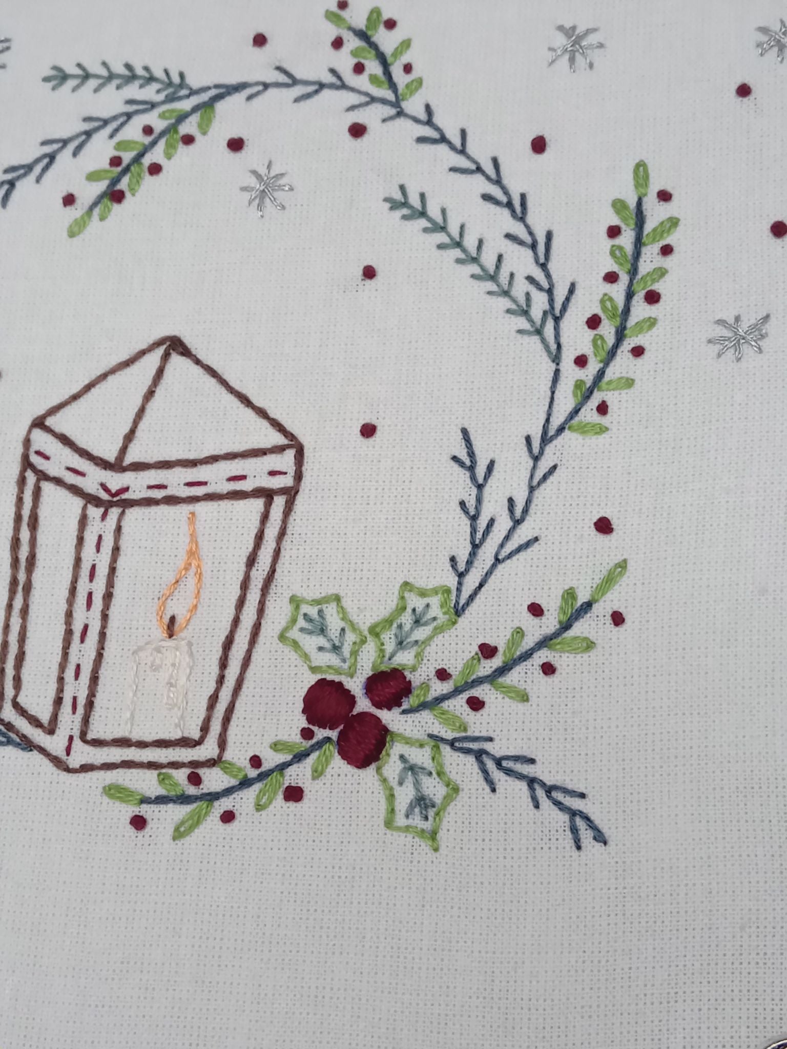 PDF Broderie La lanterne de Noel