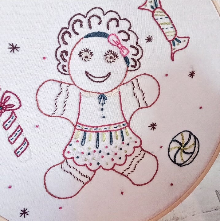 PDF Broderie Miss pain d'épice